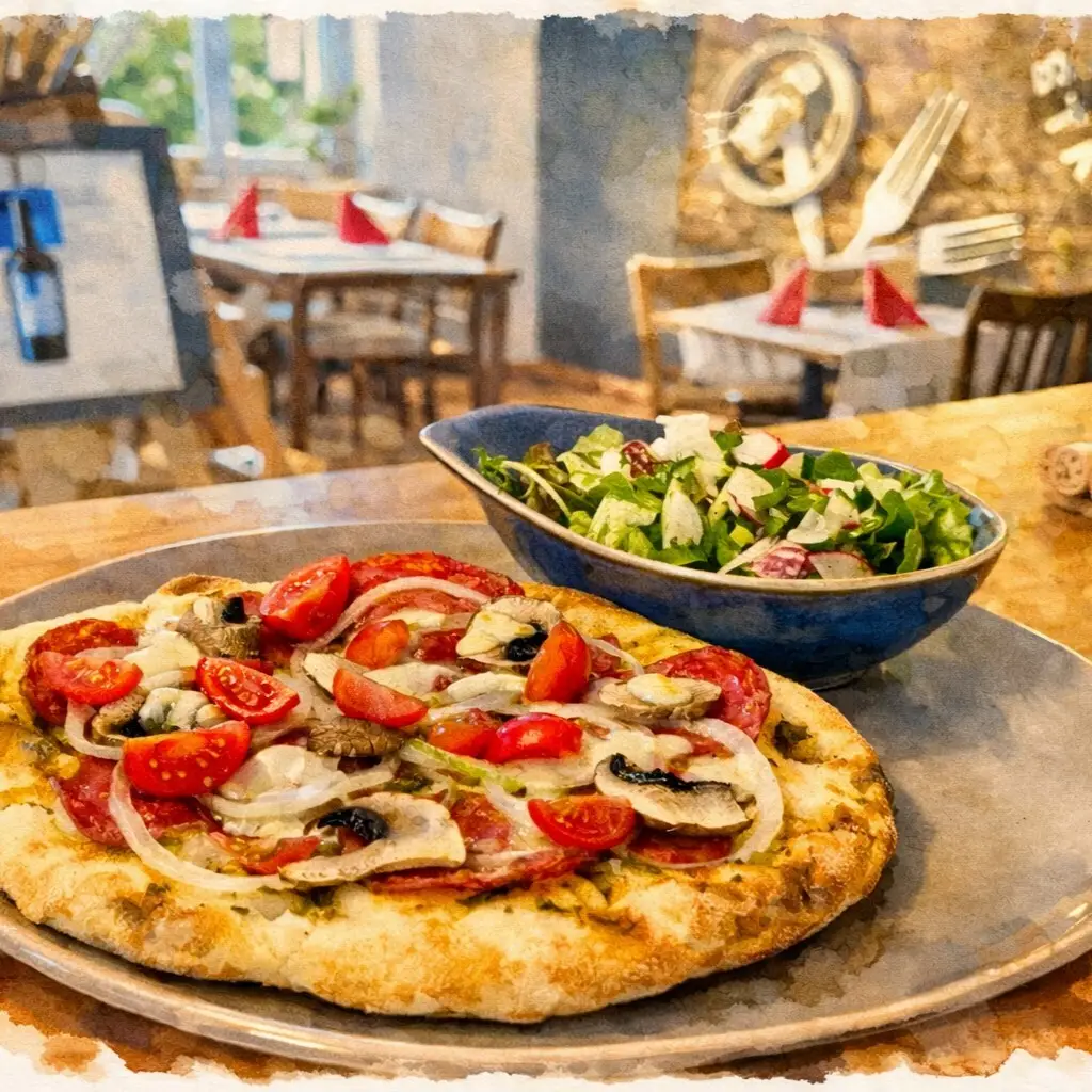 🍕 Post 2 – Produktfokus (Sorten & Auswahl)

🍕 Welche ist deine Pinsa?

Von klassisch bis kreativ:
👉 Pinsa Margherita
👉 Pinsa Prosciutto
👉 Pinsa Mediterran
👉 Pinsa Grigliata mit Rindsfilet
👉 Pinsa CrazyDog – die verrückte Variante 😍

Bei uns findest du deine Lieblingskombination – garantiert!

✨ Jede Pinsa frisch zubereitet und mit Liebe belegt.

👉 Jetzt probieren & verlieben.

#pinsa #foodchoice #stadtgarten #restaurantwangen #pizzaalternative #foodlover #genuss