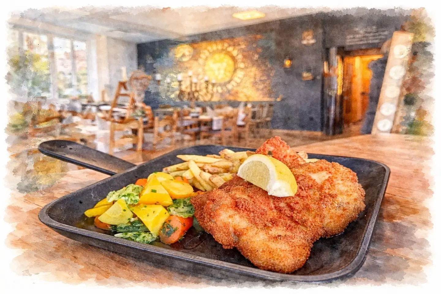 Backhendl – ein zeitloser Klassiker!
Jetzt probieren im Stadtgarten Wangen: saftiger panierter Poulet-Oberschenkel, dazu knusprige Pommes und Gemüse vom Walki Hof in Wiedlisbach. 
Wir freuen uns auf euren Besuch! 🍗🥔 
#backhendl #stadtgartenwangen #regional #genuss