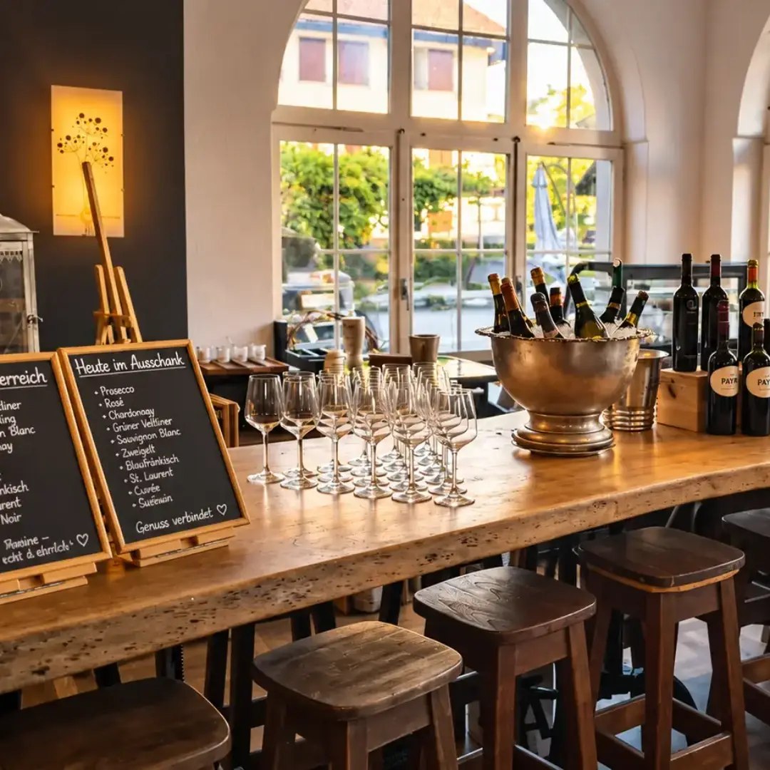 Wine & Dine: der nächste Abend ist am 17. Oktober. So sah die Weinbar am vergangenen Samstag aus — Weinwelt Österreich. Am Samstag, 17.10.2026, folgen die Naturweine: biodynamisch, Orange und Co. Weinbar ab 18.00 Uhr, freie Degustation bis 22.00 Uhr 20 bis 30 Weine, Weinbar-Pauschale CHF 30.00 pro Person Weinmenü zum Thema: Lammracks mit Kräuterkruste, Schupfnudeln und Gemüse Tisch reservieren: stadtgarten.plus · 079 887 24 48 #Stadtgarten #WineAndDine #Weinbar #AusSpassAmGenuss #WangenanderAare #Oberaargau